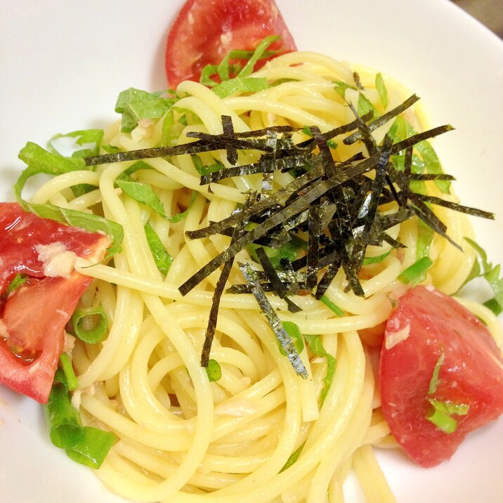 大葉とネギだく簡単ツナスパゲティ 付け合わせにも レシピ 作り方 By 青色カエル 楽天レシピ 大葉とネギだく簡単ツナスパゲティ 付け合わせにも レシピ 作り方 By 青色カエル 楽天レシピ